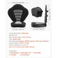 Κάθισμα VEVOR Kayak, 1 πακέτο πάχους 65 χλστ., Universal Paddle Board με στήριγμα πλάτης, μαλακό μαξιλάρι με επένδυση με τσάντα αποθήκευσης & ρυθμιζόμενους ιμάντες για SUP, κανό, ψαρόβαρκα, φουσκωτό καγιάκ