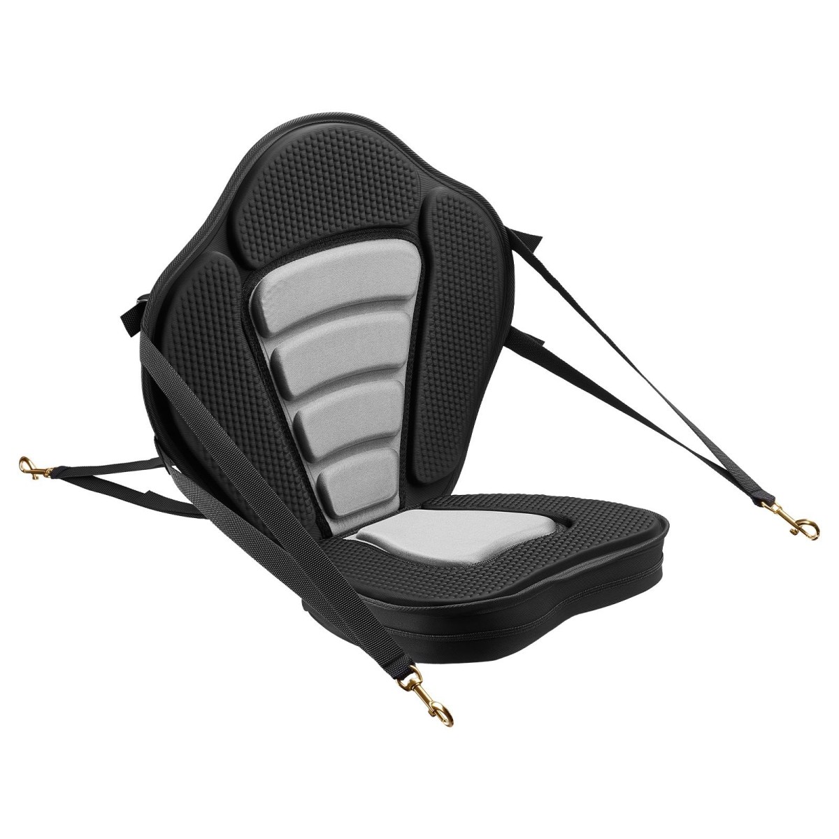 Κάθισμα VEVOR Kayak, 1 πακέτο πάχους 65 χλστ., Universal Paddle Board με στήριγμα πλάτης, μαλακό μαξιλάρι με επένδυση με τσάντα αποθήκευσης & ρυθμιζόμενους ιμάντες για SUP, κανό, ψαρόβαρκα, φουσκωτό καγιάκ