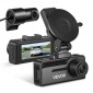 VEVOR Dash Cam εμπρός και πίσω, 4K+1080P, Περιλαμβάνεται κάρτα 32 GB, Dual Channel Dash Camera για αυτοκίνητα με ενσωματωμένο GPS, αισθητήρα G, εμπρός 129° & πίσω 125°, μεγάλη οθόνη 80,8 mm, εγγραφή βρόχου, λειτουργία στάθμευσης