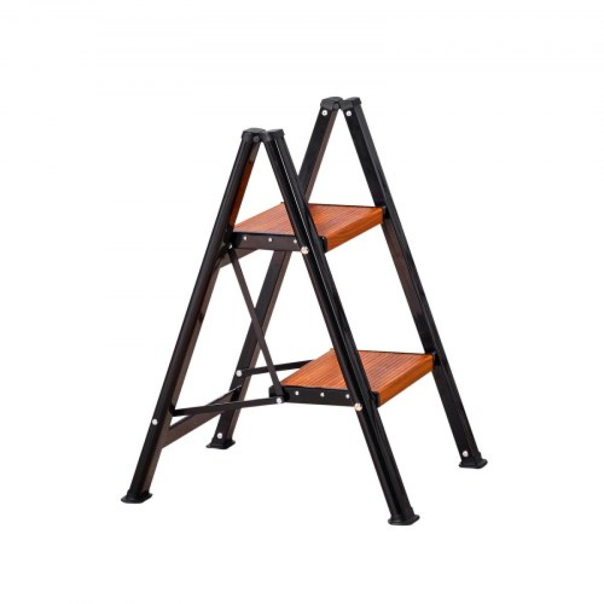 VEVOR 2 Step Ladder, Πτυσσόμενο σκαμπό με φαρδύ αντιολισθητικό πεντάλ και άνετη λαβή, Ελαφρύ φορητό στήριγμα αλουμινίου χωρητικότητας 150 kg, Πολλαπλή χρήση για ενήλικες, επισκευή σπιτιού, καθαρισμός