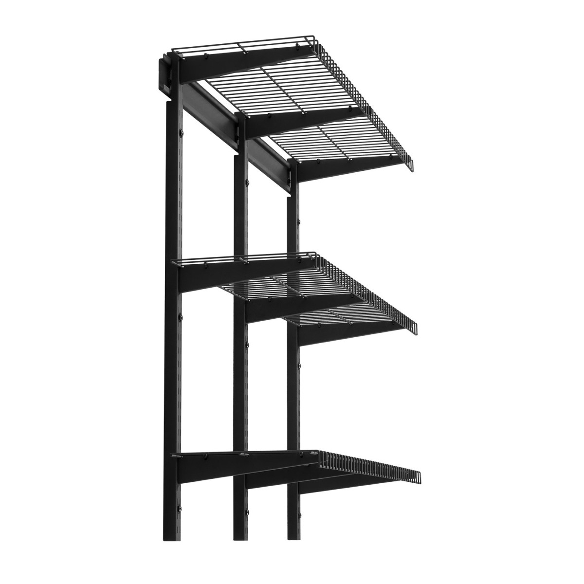 Ράφια τοίχου βαρέως τύπου VEVOR 3-Tier, 275 x 914 mm, επιτοίχια ράφια από χάλυβα, 275 x 914 mm ανά ράφι Πλωτή μεταλλική σχάρα αποθήκευσης για γκαράζ με συνολική χωρητικότητα 204 kg, μαύρο