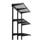 Ράφια τοίχου βαρέως τύπου VEVOR 3-Tier, 275 x 914 mm, επιτοίχια ράφια από χάλυβα, 275 x 914 mm ανά ράφι Πλωτή μεταλλική σχάρα αποθήκευσης για γκαράζ με συνολική χωρητικότητα 204 kg, μαύρο