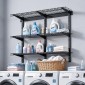 Ράφια τοίχου βαρέως τύπου VEVOR 3-Tier, 275 x 914 mm, επιτοίχια ράφια από χάλυβα, 275 x 914 mm ανά ράφι Πλωτή μεταλλική σχάρα αποθήκευσης για γκαράζ με συνολική χωρητικότητα 204 kg, μαύρο