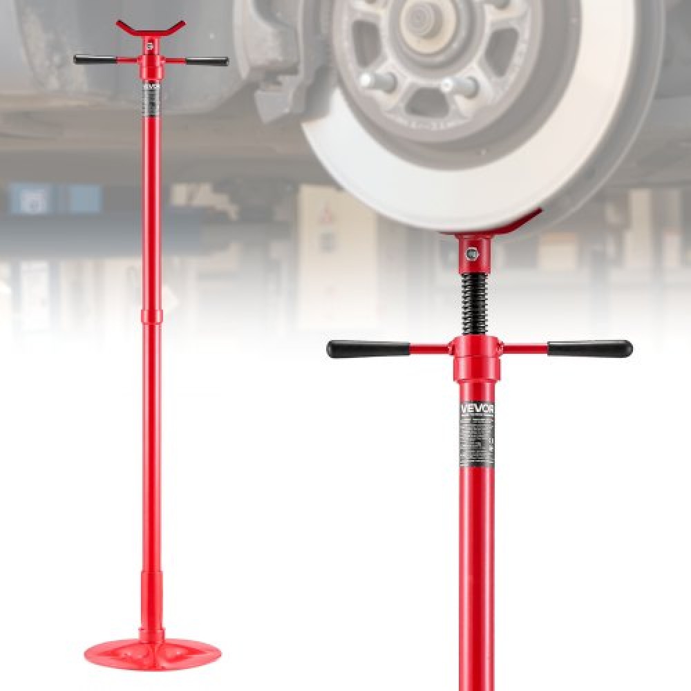 VEVOR Underhoist Support Stand, 1/2 Ton Capacity Under Hoist Jack Stand, Lifting from 1372 to 2130 mm, Bearing Mounted Spin Handle, Self-Locking Threaded Screw, Stable Base, Support Vehicle Components