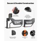 VEVOR Jeep Tube Doors, 4 Door, Συμβατές με Jeep Wrangler JL JLU & Gladiator JT 4XE 2018-2026, Ατσάλινες μισές σωληνοειδείς πόρτες εκτός δρόμου με πλευρική όψη και λαστιχένια μαξιλαράκια με πιστοποίηση DOT
