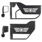 VEVOR Jeep Tube Doors, 4 Door, Συμβατές με Jeep Wrangler JL JLU & Gladiator JT 4XE 2018-2026, Ατσάλινες μισές σωληνοειδείς πόρτες εκτός δρόμου με πλευρική όψη και λαστιχένια μαξιλαράκια με πιστοποίηση DOT