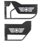 VEVOR Jeep Tube Doors, 4 Door, Συμβατές με Jeep Wrangler JL JLU & Gladiator JT 4XE 2018-2026, Ατσάλινες μισές σωληνοειδείς πόρτες εκτός δρόμου με πλευρική όψη και λαστιχένια μαξιλαράκια με πιστοποίηση DOT