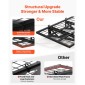Ράφια τοίχου βαρέως τύπου VEVOR 2 επιπέδων, 610 x 914 mm, επιτοίχια μονάδα ράφια από χάλυβα με γάντζους, 610 x 914 mm ανά ράφι Πλωτή μεταλλική σχάρα αποθήκευσης για γκαράζ, συνολική χωρητικότητα 227 kg