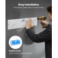 Ράφια τοίχου βαρέως τύπου VEVOR 2 επιπέδων, 4 Pack 305 x 914 mm Steel Wall Mounted Shelving Unit, 305 x 1828 mm Per Shelf Floating Storage Μεταλλική σχάρα για γκαράζ, 272 kg Συνολικό βάρος, Μαύρο