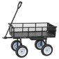 VEVOR Garden Cart με κάθισμα, 226,8 kg, Rolling Steel Garden Work κάθισμα με ρόδες, σκαμπό κηπουρικής βαρέως τύπου, με δίσκο εργαλείων & ρυθμιζόμενη λαβή, βαγόνι εξωτερικού χώρου για αυλή, για γκαζόν, βεράντα, πίσω αυλή, μαύρο