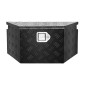 VEVOR Trailer Tongue Box, 660 x 330 x 305 mm Αλουμινένιο κουτί εργαλειοθήκης ρυμουλκούμενου ρυμουλκούμενου, Organizer αποθήκευσης βαρέως τύπου με κλειδαριά και κλειδιά, στήθος εργαλείων χρησιμότητας για κρεβάτι φορτηγών, RV, SUV, όχημα εκτός δρόμου, Μαύρο
