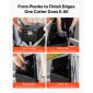 VEVOR Trailer Tongue Box, 660 x 330 x 305 mm Αλουμινένιο κουτί εργαλειοθήκης ρυμουλκούμενου ρυμουλκούμενου, Organizer αποθήκευσης βαρέως τύπου με κλειδαριά και κλειδιά, στήθος εργαλείων χρησιμότητας για κρεβάτι φορτηγών, RV, SUV, όχημα εκτός δρόμου, Μαύρο