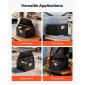 VEVOR Trailer Tongue Box, 660 x 330 x 305 mm Αλουμινένιο κουτί εργαλειοθήκης ρυμουλκούμενου ρυμουλκούμενου, Organizer αποθήκευσης βαρέως τύπου με κλειδαριά και κλειδιά, στήθος εργαλείων χρησιμότητας για κρεβάτι φορτηγών, RV, SUV, όχημα εκτός δρόμου, Μαύρο
