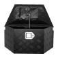 VEVOR Trailer Tongue Box, 660 x 330 x 305 mm Αλουμινένιο κουτί εργαλειοθήκης ρυμουλκούμενου ρυμουλκούμενου, Organizer αποθήκευσης βαρέως τύπου με κλειδαριά και κλειδιά, στήθος εργαλείων χρησιμότητας για κρεβάτι φορτηγών, RV, SUV, όχημα εκτός δρόμου, Μαύρο