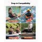 Κάθισμα VEVOR Kayak, 1 πακέτο 34 χιλ. Ανυψωμένου ύψους, Universal αναδιπλούμενο κάθισμα κανό με ρυθμιζόμενο στήριγμα πλάτης, ρυθμιζόμενους ιμάντες και πλαίσιο από κράμα αλουμινίου για κάθισμα στην κορυφή/ψάρεμα/φουσκωτό καγιάκ και κανό