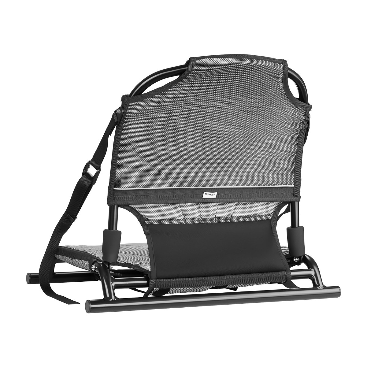 Κάθισμα VEVOR Kayak, 1 πακέτο 34 χιλ. Ανυψωμένου ύψους, Universal αναδιπλούμενο κάθισμα κανό με ρυθμιζόμενο στήριγμα πλάτης, ρυθμιζόμενους ιμάντες και πλαίσιο από κράμα αλουμινίου για κάθισμα στην κορυφή/ψάρεμα/φουσκωτό καγιάκ και κανό