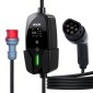 VEVOR Mobile Wallbox, 22 kW 32A, Φορητός φορτιστής EV Τύπου 2, Φορτιστής αυτοκινήτου ηλεκτρικού οχήματος 3 φάσεων με καλώδιο φόρτισης 7 m, βύσμα CEE32, οθόνη LCD, ρυθμιζόμενος σταθμός φόρτισης EV, κιβώτιο ελέγχου IP66