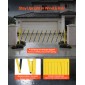 VEVOR Industrial Expandable Barricade, 3,94m Expandable Safety Barricade, Flaxible Mobile Barricade with Locking Casters, Portable Folding Gate Security Traffic Fence for Driveway Warehouse Elevator
