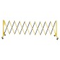 VEVOR Industrial Expandable Barricade, 3,94m Expandable Safety Barricade, Flaxible Mobile Barricade with Locking Casters, Portable Folding Gate Security Traffic Fence for Driveway Warehouse Elevator