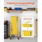 VEVOR Industrial Expandable Barricade, 3,94m Expandable Safety Barricade, Flaxible Mobile Barricade with Locking Casters, Portable Folding Gate Security Traffic Fence for Driveway Warehouse Elevator