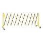VEVOR Industrial Expandable Barricade, 3,94m Expandable Safety Barricade, Flaxible Mobile Barricade with Locking Casters, Portable Folding Gate Security Traffic Fence for Driveway Warehouse Elevator