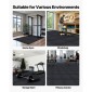 VEVOR Puzzle Exercise Mats, 24 ΤΕΜ Χατάκια εξοπλισμού γυμναστικής, 610 x 610 x 14 mm, σετ υψηλής πυκνότητας αφρού EVA, μαλακά πλακάκια από καουτσούκ, προστατευτική επένδυση δαπέδου με μπλε κουκκίδες για το γραφείο γυμναστικής στο σπίτι