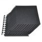 VEVOR Puzzle Exercise Mats, 24 ΤΕΜ Χατάκια εξοπλισμού γυμναστικής, 610 x 610 x 14 mm, σετ υψηλής πυκνότητας αφρού EVA, μαλακά πλακάκια από καουτσούκ, προστατευτική επένδυση δαπέδου με μπλε κουκκίδες για το γραφείο γυμναστικής στο σπίτι
