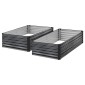 VEVOR 2 Pack Γαλβανισμένα υπερυψωμένα κρεβάτια κήπου, 2030 x 1020 x 460 mm, Ορθογώνια μεταλλικά κουτιά φυτευτήρων κιτ εξωτερικού χώρου, υπερυψωμένο κουτί φύτευσης με γάντια, Alu-Zinc, για καλλιέργεια λουλουδιών λαχανικών, σκούρο γκρι