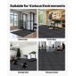 VEVOR Puzzle Exercise Mats, 12 ΤΕΜ Χατάκια εξοπλισμού γυμναστικής, 610 x 610 x 20 mm, Σετ πατάκια αφρού EVA υψηλής πυκνότητας, μαλακά πλακάκια από καουτσούκ, προστατευτική επένδυση δαπέδου με γκρι κουκκίδες για οικιακό γυμναστήριο