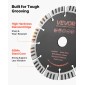 VEVOR Diamond Blades 160 mm, 5 Pack Wall Chaser Saw Λεπίδα κοπής, Arbor 22,2 mm, Διαμαντένια τμήματα υψηλής σκληρότητας, Πυρήνας χάλυβα 65Mn, Ξηρά υγρή κοπή, Καθαρές άκρες για τσιμέντο από τσιμέντο από τούβλα