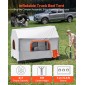 Φουσκωτή σκηνή Pickup Truck VEVOR, 2,2 x 1,65m Τέντα φορτηγών 3 εποχών με αεριζόμενα δικτυωτά παράθυρα, PU2000mm αδιάβροχες σκηνές κάμπινγκ Pickup για υπαίθριες δραστηριότητες πεζοπορίας - Περιλαμβάνεται η αντλία αέρα