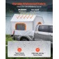 Φουσκωτή σκηνή Pickup Truck VEVOR, 2,2 x 1,65m Τέντα φορτηγών 3 εποχών με αεριζόμενα δικτυωτά παράθυρα, PU2000mm αδιάβροχες σκηνές κάμπινγκ Pickup για υπαίθριες δραστηριότητες πεζοπορίας - Περιλαμβάνεται η αντλία αέρα