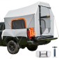 Φουσκωτή σκηνή Pickup Truck VEVOR, 2,2 x 1,65m Τέντα φορτηγών 3 εποχών με αεριζόμενα δικτυωτά παράθυρα, PU2000mm αδιάβροχες σκηνές κάμπινγκ Pickup για υπαίθριες δραστηριότητες πεζοπορίας - Περιλαμβάνεται η αντλία αέρα