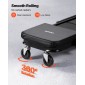 VEVOR 1015mm 3-σε-1 Folding Mechanic Creeper, Heavy Duty Z-Creeper Garage Roller, 218 kg Under Car Rolling Creeper με 6 περιστρεφόμενους τροχούς, Κάθισμα με επένδυση για επισκευή αυτοκινήτου