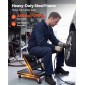 VEVOR 1015mm 3-σε-1 Folding Mechanic Creeper, Heavy Duty Z-Creeper Garage Roller, 218 kg Under Car Rolling Creeper με 6 περιστρεφόμενους τροχούς, Κάθισμα με επένδυση για επισκευή αυτοκινήτου