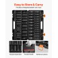 VEVOR Impact Socket Set, 1/2" Drive, 26 Piece Impact Sockets, 6 Point Sockets, Metric 10-30 mm, 32-36 mm, Εύκολη αναγνώριση, με στιβαρή θήκη αποθήκευσης, κατασκευή από κράμα χάλυβα Cr-V, για επισκευή οχημάτων