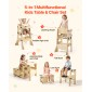 VEVOR Toddler Tower, Ξύλινο, ρυθμιζόμενο σκαμπό κουζίνας για παιδιά 1-5, Σετ τραπεζιού και καρέκλας απογαλακτισμού Montessori, Learning Standing Tower με Μαυροπίνακα, Πλάτη, για Μπάνιο και Πάγκος Κουζίνας