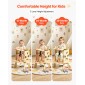 VEVOR Toddler Tower, Ξύλινο, ρυθμιζόμενο σκαμπό κουζίνας για παιδιά 1-5, Σετ τραπεζιού και καρέκλας απογαλακτισμού Montessori, Learning Standing Tower με Μαυροπίνακα, Πλάτη, για Μπάνιο και Πάγκος Κουζίνας