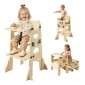VEVOR Toddler Tower, Ξύλινο, ρυθμιζόμενο σκαμπό κουζίνας για παιδιά 1-5, Σετ τραπεζιού και καρέκλας απογαλακτισμού Montessori, Learning Standing Tower με Μαυροπίνακα, Πλάτη, για Μπάνιο και Πάγκος Κουζίνας