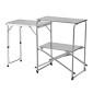 Τραπέζι κουζίνας για κάμπινγκ VEVOR, Slim-fold Cook Station, φορητό πτυσσόμενο τραπέζι, με πλαϊνό τραπέζι, επιτραπέζιο ανθεκτικό στη θερμότητα και τσάντα μεταφοράς, Ιδανικό για υπαίθρια πικνίκ, μπάρμπεκιου, κάμπινγκ, ταξίδια με RV