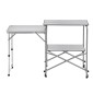Τραπέζι κουζίνας για κάμπινγκ VEVOR, Slim-fold Cook Station, φορητό πτυσσόμενο τραπέζι, με πλαϊνό τραπέζι, επιτραπέζιο ανθεκτικό στη θερμότητα και τσάντα μεταφοράς, Ιδανικό για υπαίθρια πικνίκ, μπάρμπεκιου, κάμπινγκ, ταξίδια με RV