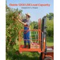 VEVOR Forklift Safety Cage, 920 x 1045 mm, Forklift Man Basket with 4 Wheels, 544,31 kg Χωρητικότητα φόρτωσης, Πλατφόρμα εργασίας βαρέως τύπου, Σετ ασφαλείας πτυσσόμενου καλαθιού ανύψωσης, για τις περισσότερες εναέριες εργασίες Ανύψωση φορτωτή