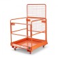 VEVOR Forklift Safety Cage, 920 x 1045 mm, Forklift Man Basket with 4 Wheels, 544,31 kg Χωρητικότητα φόρτωσης, Πλατφόρμα εργασίας βαρέως τύπου, Σετ ασφαλείας πτυσσόμενου καλαθιού ανύψωσης, για τις περισσότερες εναέριες εργασίες Ανύψωση φορτωτή