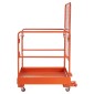 VEVOR Forklift Safety Cage, 920 x 1045 mm, Forklift Man Basket with 4 Wheels, 544,31 kg Χωρητικότητα φόρτωσης, Πλατφόρμα εργασίας βαρέως τύπου, Σετ ασφαλείας πτυσσόμενου καλαθιού ανύψωσης, για τις περισσότερες εναέριες εργασίες Ανύψωση φορτωτή