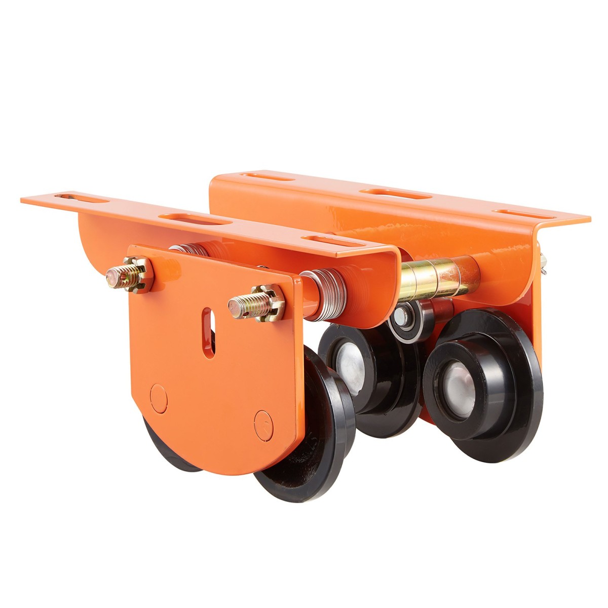 VEVOR Electric Hoist Manual Trolley, 0,5 Ton Load Capacity for PA200 PA250 PA300 PA400 PA500, Push Beam Trolley with Dual Wheels, 68-110 mm Ρυθμιζόμενο πλάτος φλάντζας δοκού για ίσια και καμπύλα I-Beam