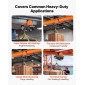 VEVOR Electric Hoist Manual Trolley, 0,5 Ton Load Capacity for PA200 PA250 PA300 PA400 PA500, Push Beam Trolley with Dual Wheels, 68-110 mm Ρυθμιζόμενο πλάτος φλάντζας δοκού για ίσια και καμπύλα I-Beam