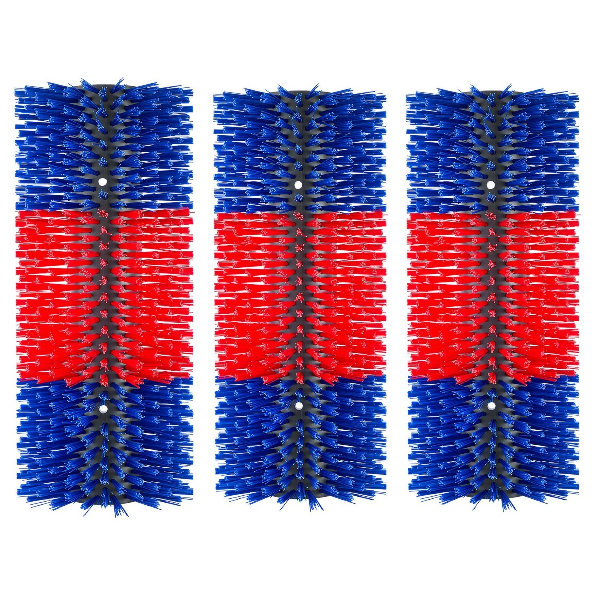 VEVOR Livestock Scratching Brush, 3PCS Goat Scratcher Brush Post with 12 Screws, 430 x 190 mm Ξυστό αγελάδας για ανακούφιση από τον κνησμό στην πλάτη, Εργαλείο γρατσουνιάς μασάζ περιποίησης για πρόβατα χοίρων αλόγου, μπλε & κόκκινο