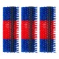 VEVOR Livestock Scratching Brush, 3PCS Goat Scratcher Brush Post with 12 Screws, 430 x 190 mm Ξυστό αγελάδας για ανακούφιση από τον κνησμό στην πλάτη, Εργαλείο γρατσουνιάς μασάζ περιποίησης για πρόβατα χοίρων αλόγου, μπλε & κόκκινο