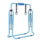 VEVOR Gymnastic Bars for Kids, 63,5 kg Πτυσσόμενη Μπάρα προπόνησης χωρητικότητας με χαλάκι, ρυθμιζόμενο ύψος γυμναστική οριζόντια μπάρα για το σπίτι, εξοπλισμός προπόνησης για εσωτερικούς εξωτερικούς χώρους, Εύκολη συναρμολόγηση, Μπλε