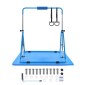 VEVOR Gymnastic Bars for Kids, 63,5 kg Πτυσσόμενη Μπάρα προπόνησης χωρητικότητας με χαλάκι, ρυθμιζόμενο ύψος γυμναστική οριζόντια μπάρα για το σπίτι, εξοπλισμός προπόνησης για εσωτερικούς εξωτερικούς χώρους, Εύκολη συναρμολόγηση, Μπλε